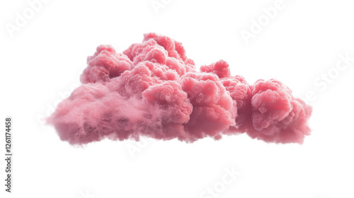 Red loud on transparent background 