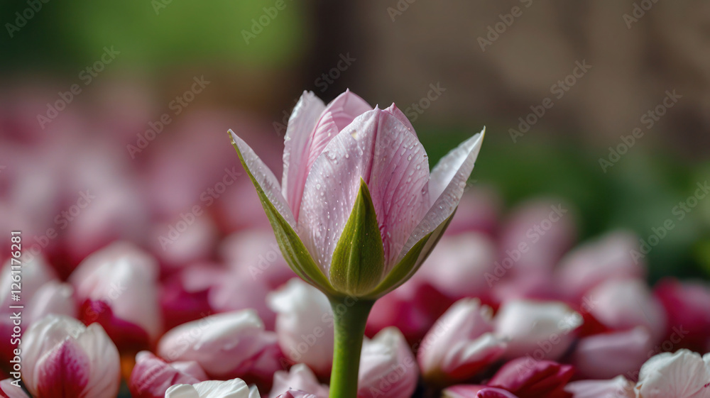Fototapeta premium Flower Petals Bud Spring Beautiful Background