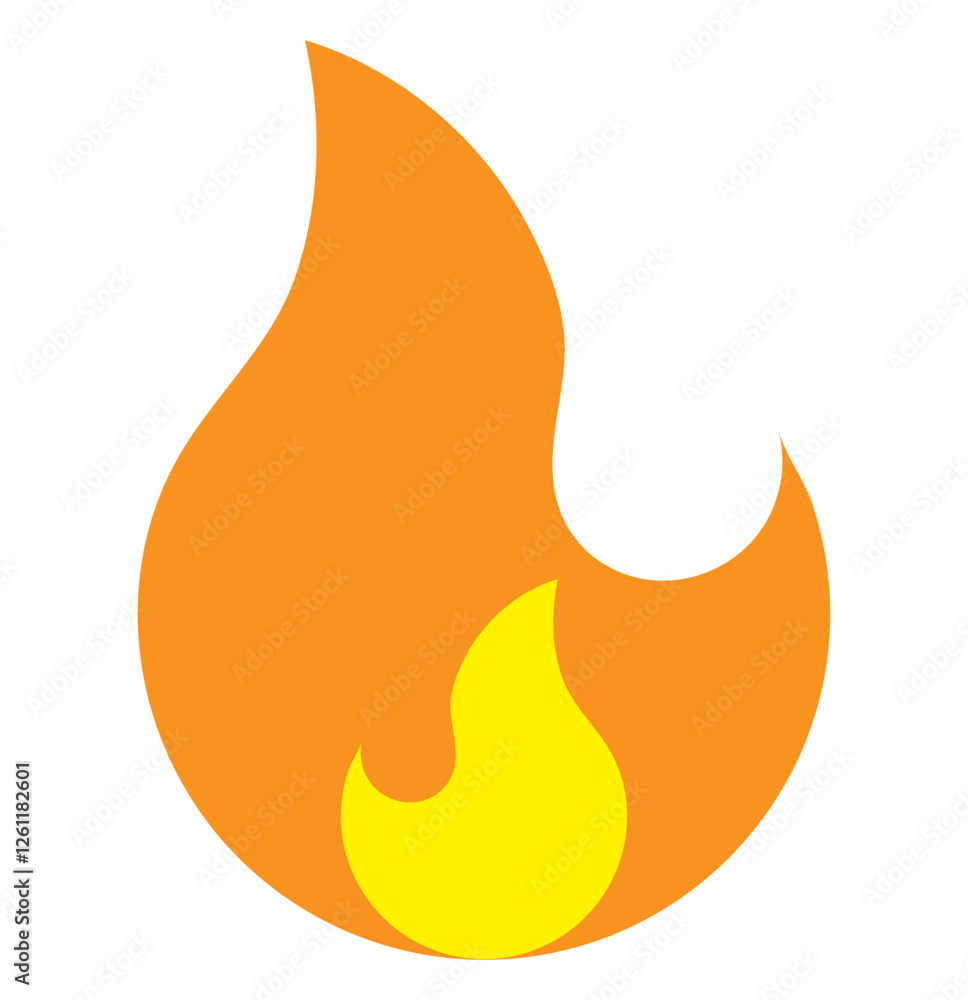 Fire sign. Fire flame icon isolated on white background. Vector illustration Fire sign. Fire flame icon isolated on white background. Vector illustration