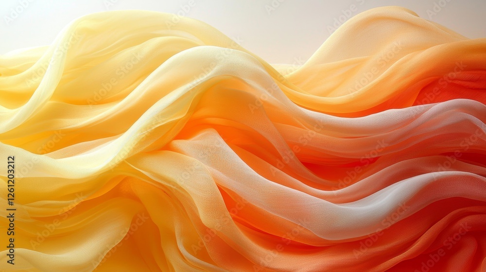 A close up of a yellow and orange fabric A close up of a yellow and orange fabric