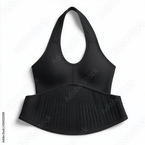 Black Sports Bra with Supportive Design for Active Lifestyle photo