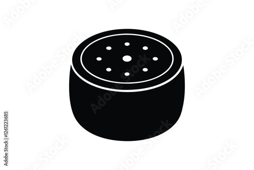 smart speaker amazon echo google nest vector icon.eps