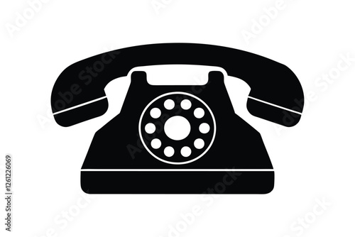 landline telephone vector icon.eps