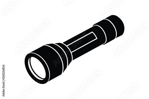 flashlight rechargeable vector icon.eps