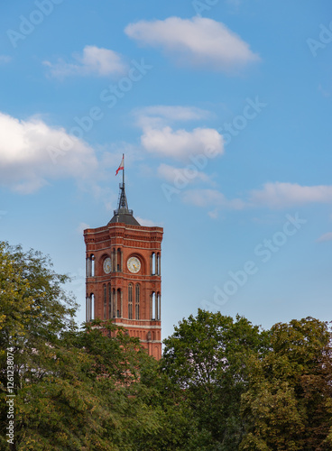 Obraz na płótnie Rotes Rathaus or Berlin Red City Hall w salonie