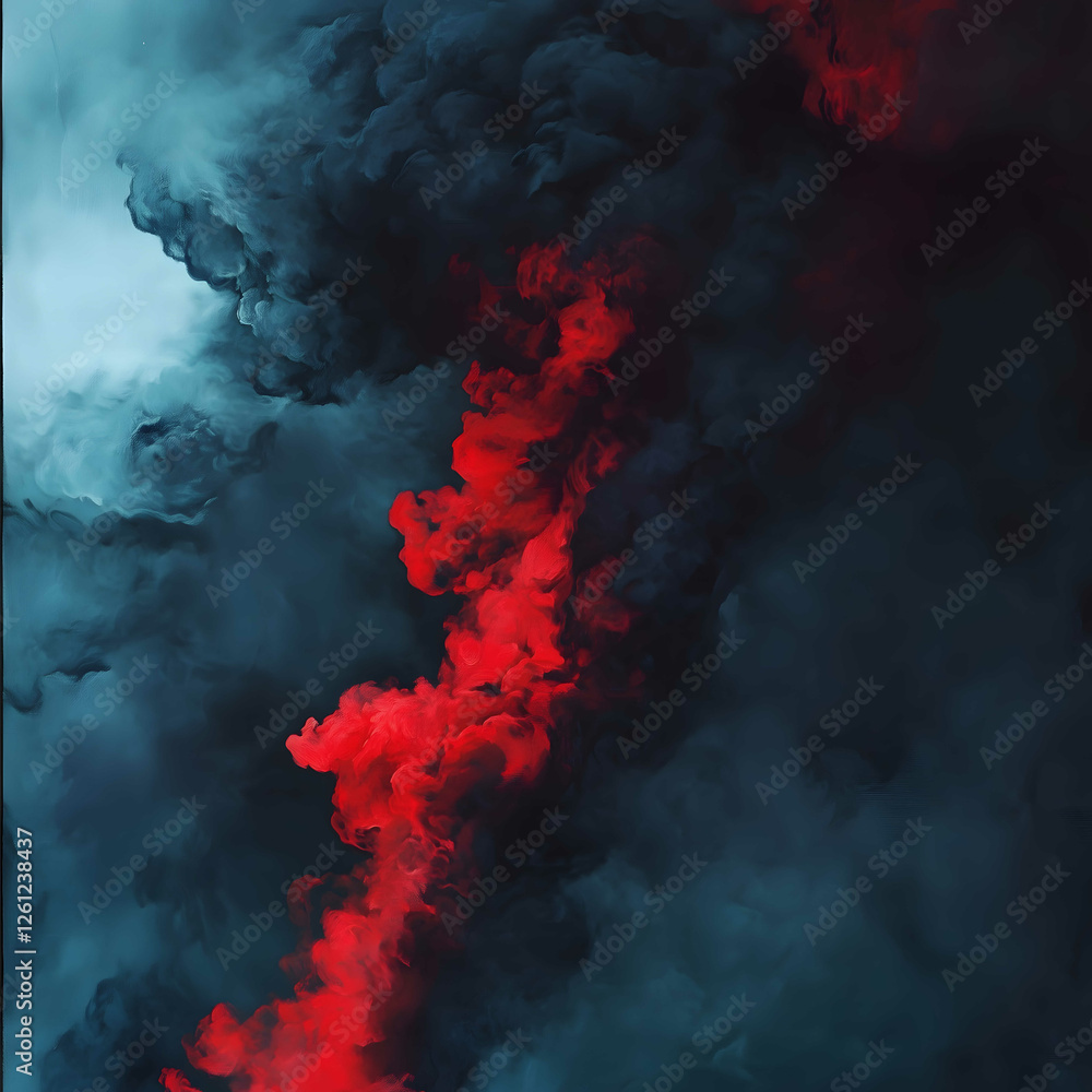 Create a dark anthracite background with a slight blue hue Add prominent textures of smoke or splashes in rich crimson red ensuring the red is more pronounced and Create a dark anthracite background with a slight blue hue Add prominent textures of smoke or splashes in rich crimson red ensuring the red is more pronounced and