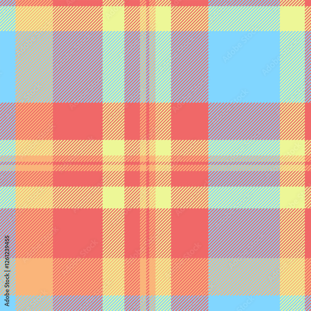 Dress pattern vector check, detailed texture fabric background. Filigree seamless plaid textile tartan in red and cyan colors. Dress pattern vector check, detailed texture fabric background. Filigree seamless plaid textile tartan in red and cyan colors.