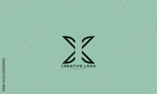 VA AV VAX X Abstract initial monogram letter alphabet logo design