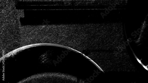 dynamic effect with optic analog distortions for overlay creative effect. grungy noise glass and lens old black and white dynamic overlay with fast motion look, high contrast optical overlay effect