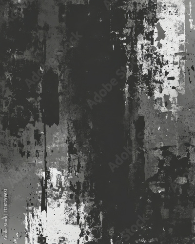 Wallpaper Mural Exploration of abstract grunge texture in black and gray tones with a minimalist aesthetic Torontodigital.ca