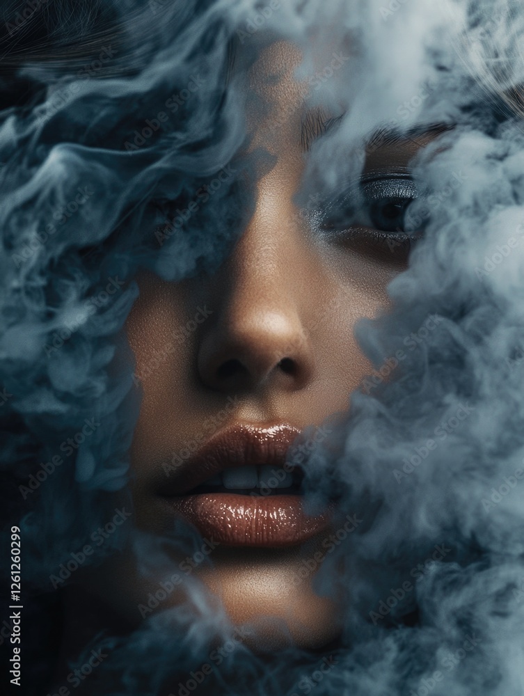 Fototapeta premium Mystic Female Amidst Clouds