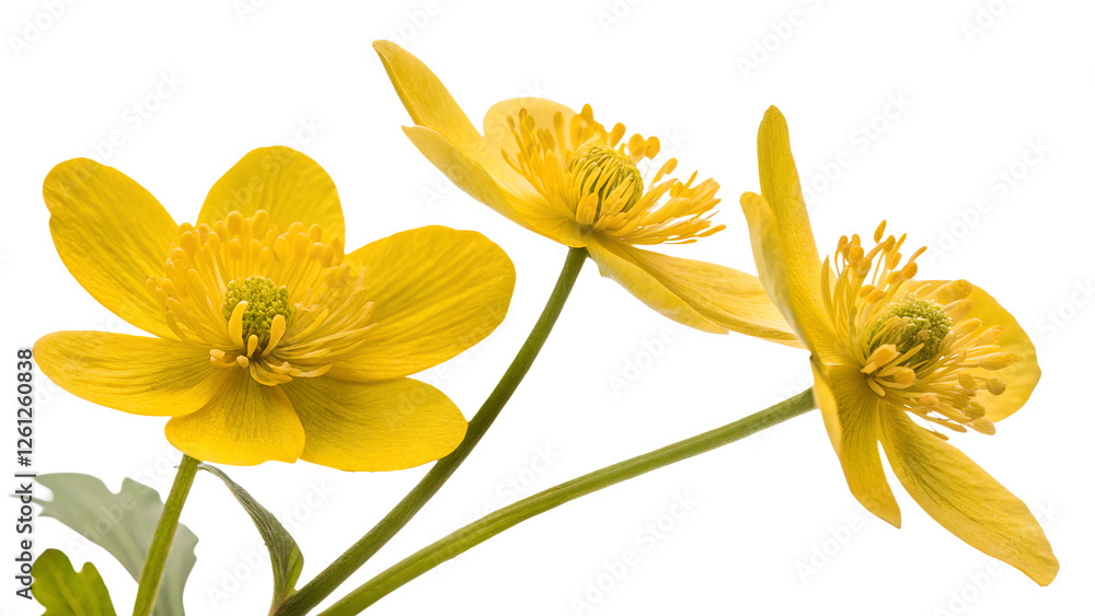 Radiant yellow flowers of spring Radiant yellow flowers of spring