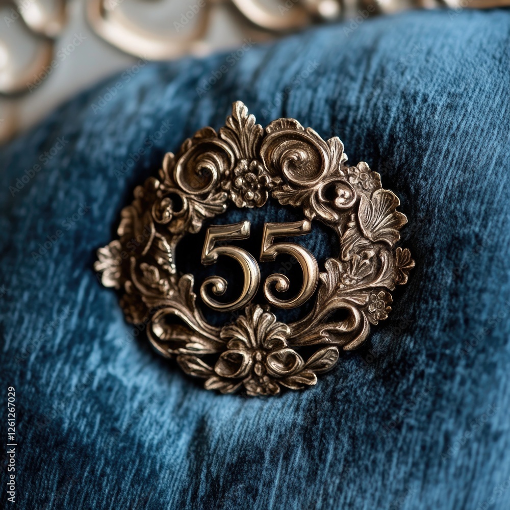 Obraz premium Birthday Chair With Number 55