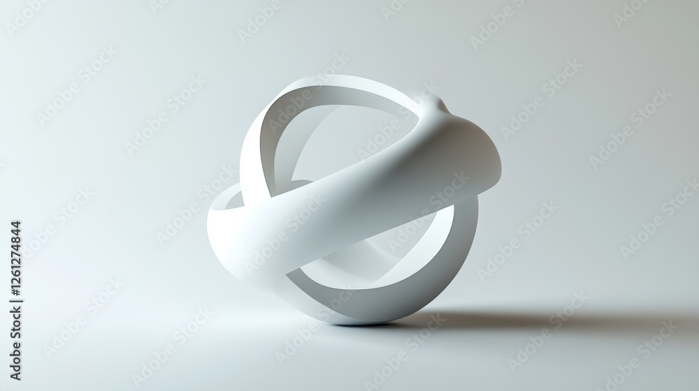 abstract shape 3d icon isolated on the white background abstract shape 3d icon isolated on the white background