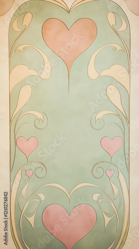 Obraz na płótnie Valentine background in muted shades with copy pace w salonie