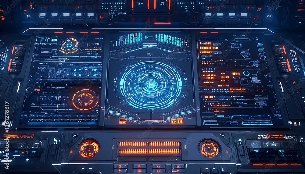 Composite image blue technology interface with binary code, symbolizing futuristic data systems Composite image blue technology interface with binary code, symbolizing futuristic data systems
