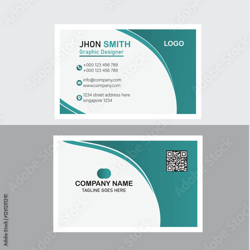 business card template mockup design