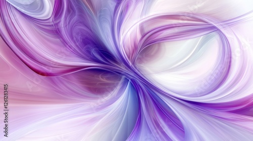Abstract Purple Swirls and Spirals Digital Art, abstract , digital art