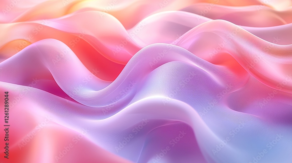 Obraz premium Flowing fabric patterns abstract art texture exploration artistic environment close-up view visual serenity