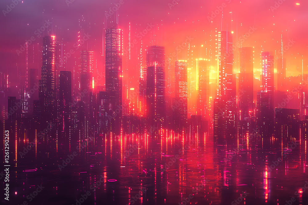 A digital-themed background featuring a futuristic cityscape with high-rise buildings, representing a modern metropolis. A digital-themed background featuring a futuristic cityscape with high-rise buildings, representing a modern metropolis.