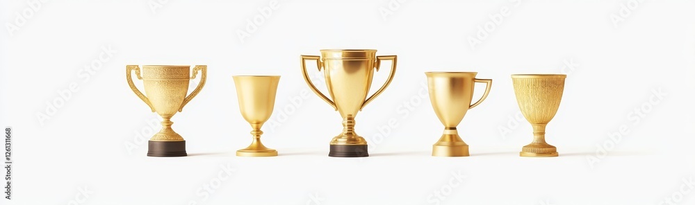 golden trophy cup placed alone on a transparent background golden trophy cup placed alone on a transparent background