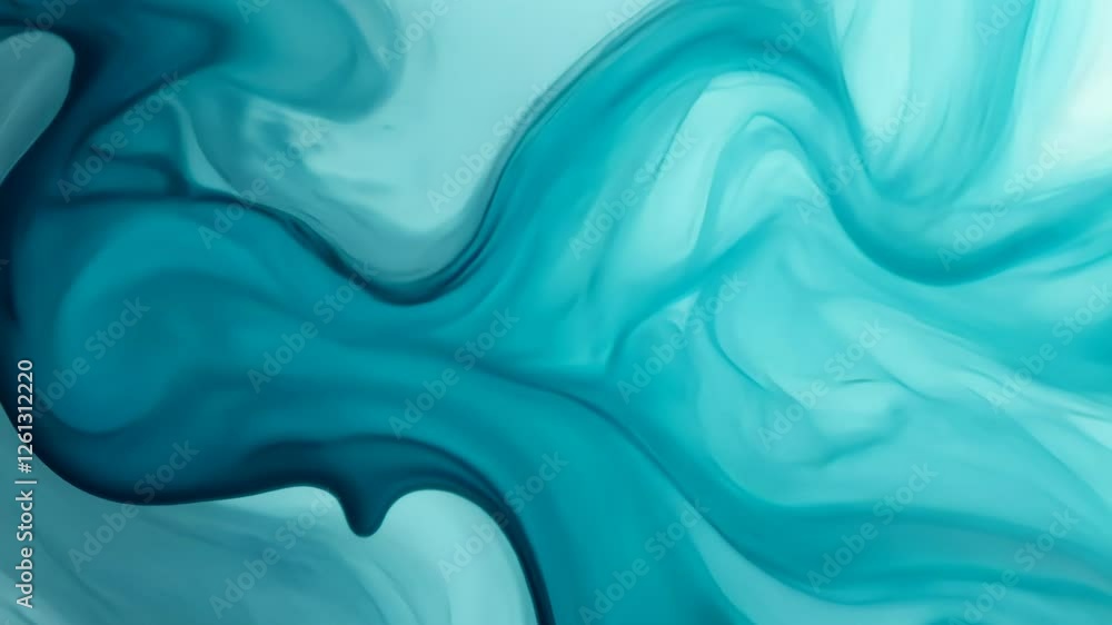 Abstract fluid art in shades of teal with dynamic swirls and splashes. Abstract fluid art in shades of teal with dynamic swirls and splashes.