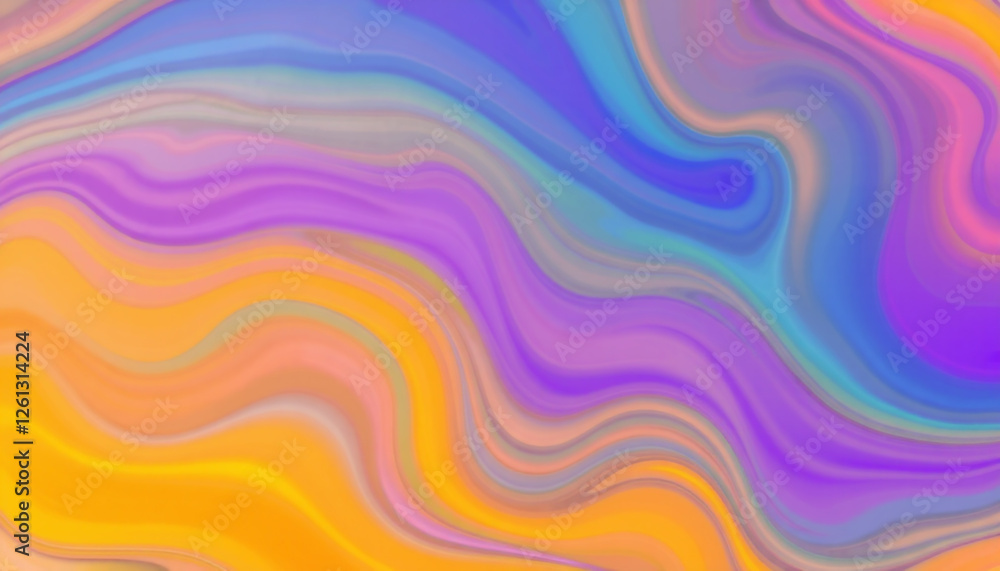 Vibrant abstract fluid background with bright waves of orange, blue, and purple blending in a smooth artistic composition, creating a modern and colorful design element. Vibrant abstract fluid background with bright waves of orange, blue, and purple blending in a smooth artistic composition, creating a modern and colorful design element.