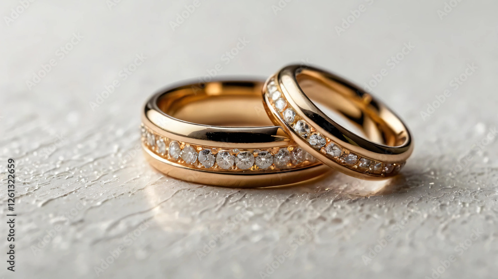 Elegant Gold and Diamond Wedding Bands Elegant Gold and Diamond Wedding Bands