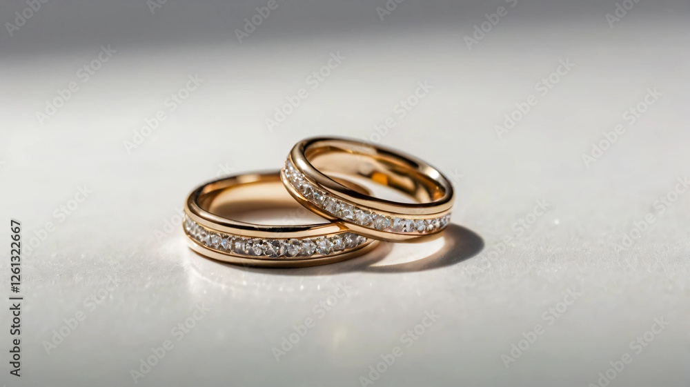 Elegant Gold and Diamond Wedding Bands Elegant Gold and Diamond Wedding Bands