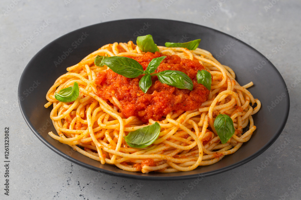 Delicious appetizer classic Italian spaghetti pasta and tomato sauce - Spaghetti bolognese