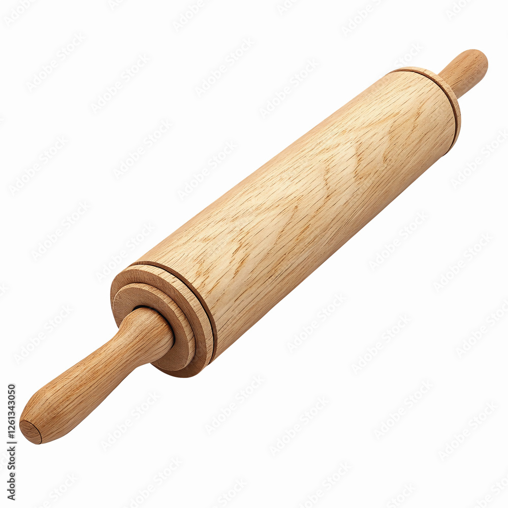 Natural Wooden Rolling Pin for Baking and Dough Preparation with Smooth Texture and Classic Design Natural Wooden Rolling Pin for Baking and Dough Preparation with Smooth Texture and Classic Design