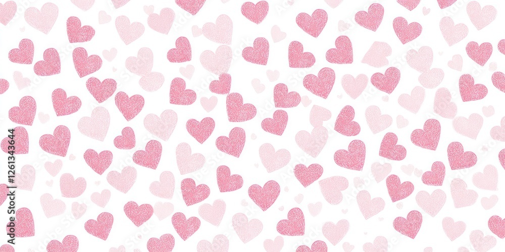 custom made wallpaper toronto digitalPink Hearts Scattered Pattern Background Design