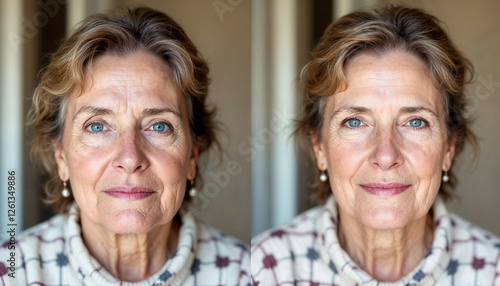 an older woman with dry, dull skin