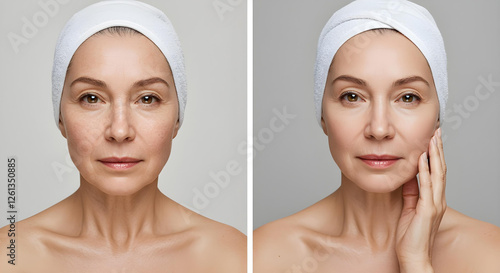an older woman with dry, dull skin