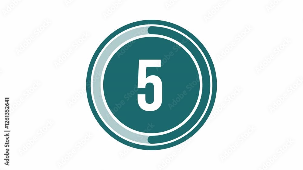 Circle countdown ten seconds animation from 10 to 0 countdown, Countdown video Circle countdown ten seconds animation from 10 to 0 countdown, Countdown video
