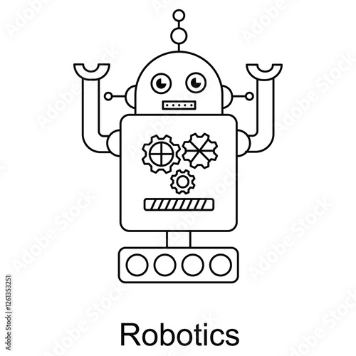 Robotics Icon. Vector Design