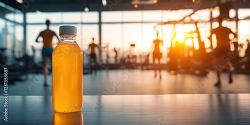 Wallpaper Mural Refreshing Hydration Post-Workout: A Fitness Drink in a Gym Setting Torontodigital.ca