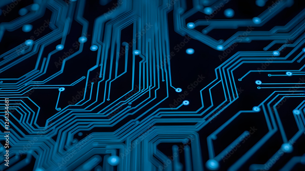 A close-up of electronic components on a circuit board A close-up of electronic components on a circuit board