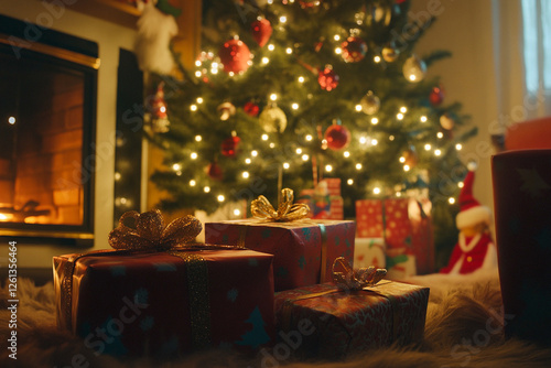 Christmas spirit shines bright. Generative AI