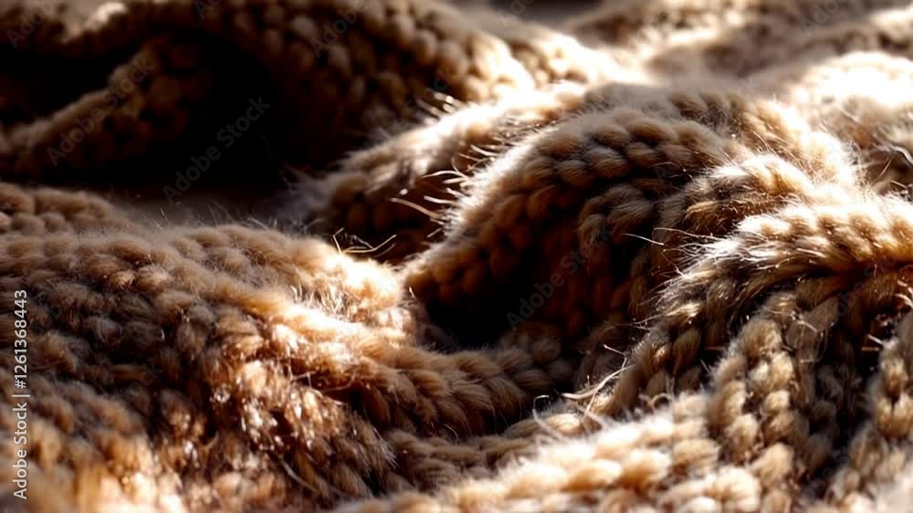 Textured close-up of braided natural fiber fabric with warm brown tones and soft appearance
Textured close-up of braided natural fiber fabric with warm brown tones and soft appearance