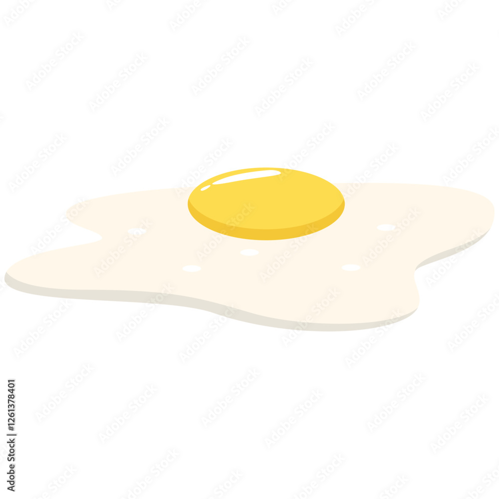Illustration of a Sunny side up Illustration of a Sunny side up
