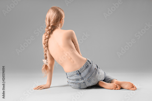 Beautiful young woman with ...