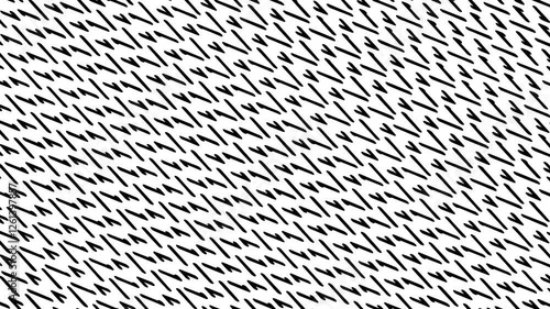 Black and White Zigzag Pattern