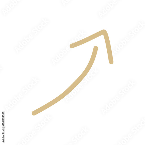 Stylized Gold Arrow Graphic