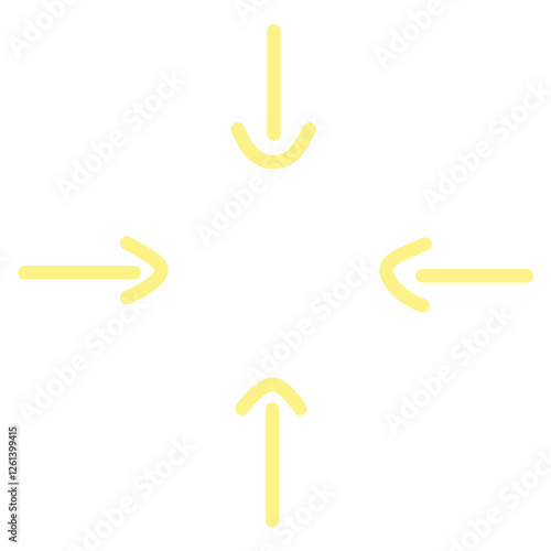 Yellow Directional Arrows