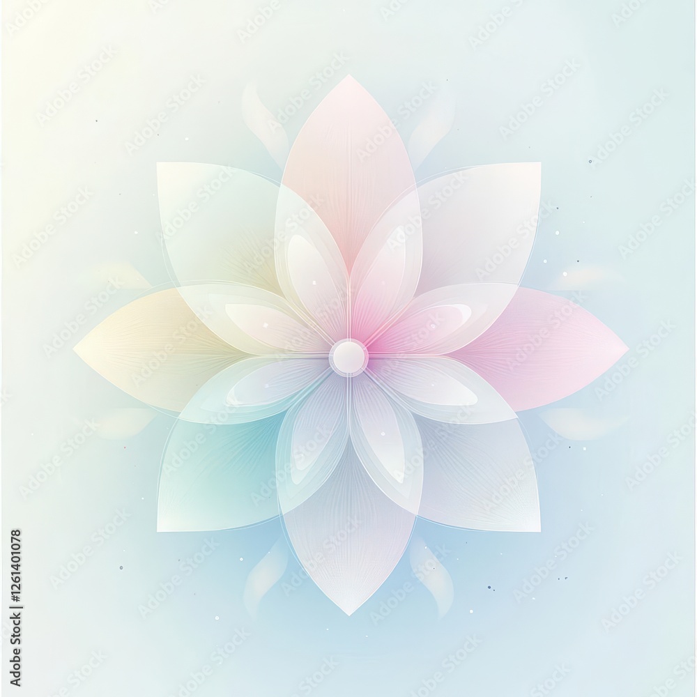 Obraz premium Yoga and Meditation Symbol Concept with Minimalist Zen-Inspired Design for Wellness Campaigns