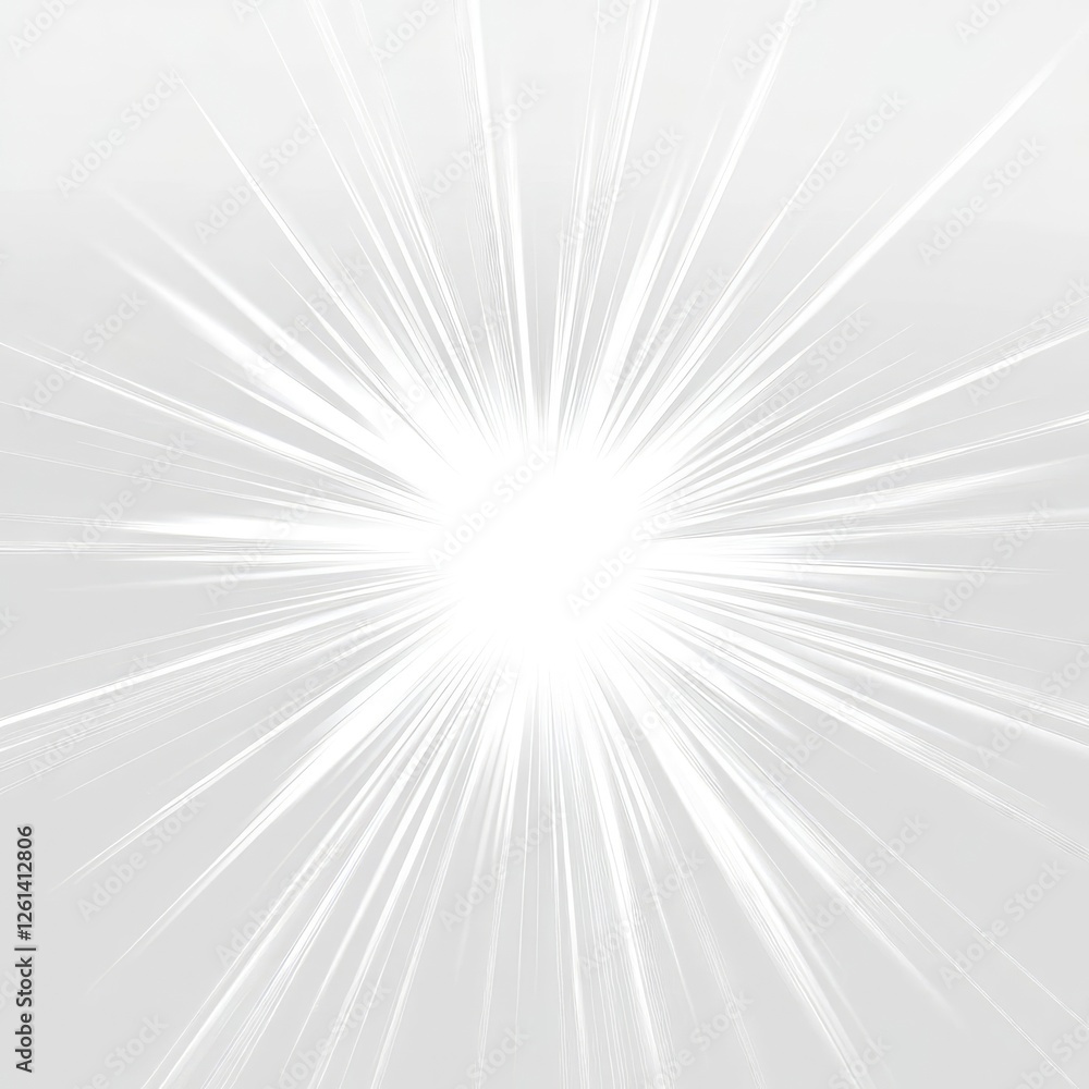 Bright White Light Explosion on Pure Background for Graphic Design Bright White Light Explosion on Pure Background for Graphic Design