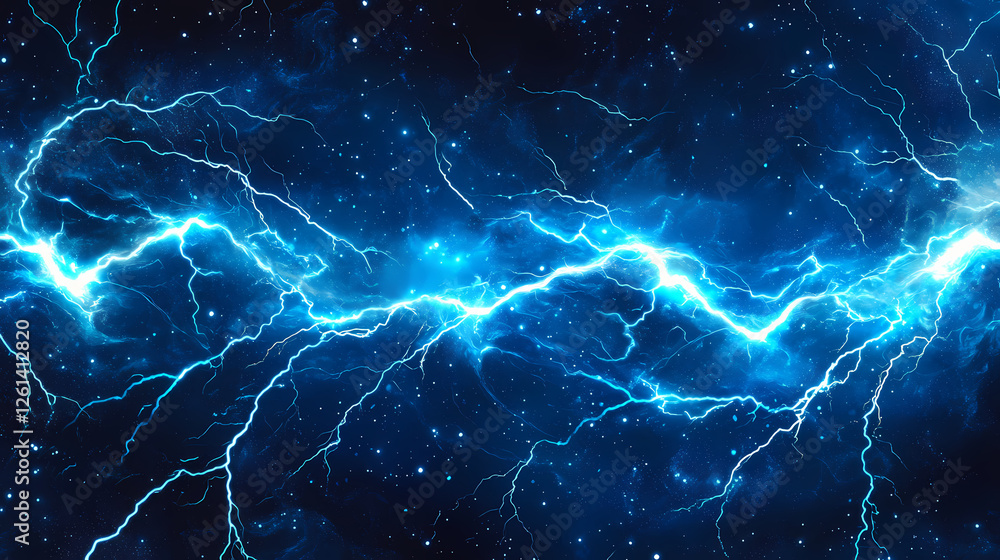 Abstract blue electrical energy background. Frozen Cosmic Storms. Illustration Abstract blue electrical energy background. Frozen Cosmic Storms. Illustration