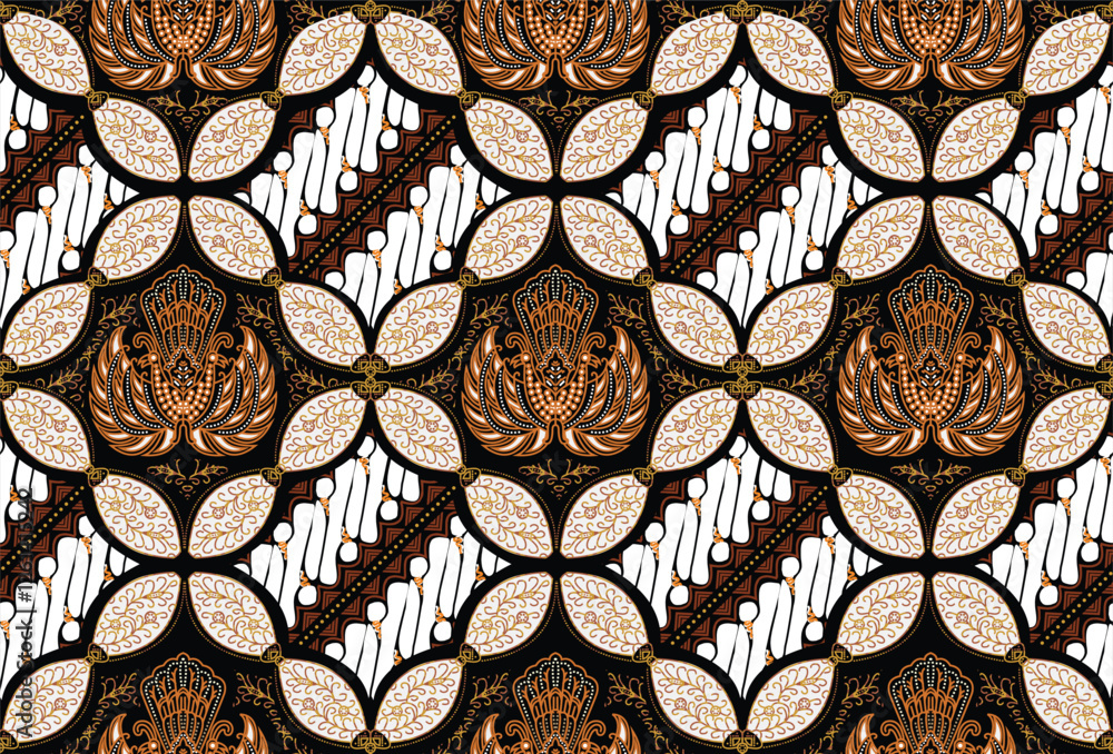 custom made wallpaper toronto digitalA very unique classic batik motif from Indonesia