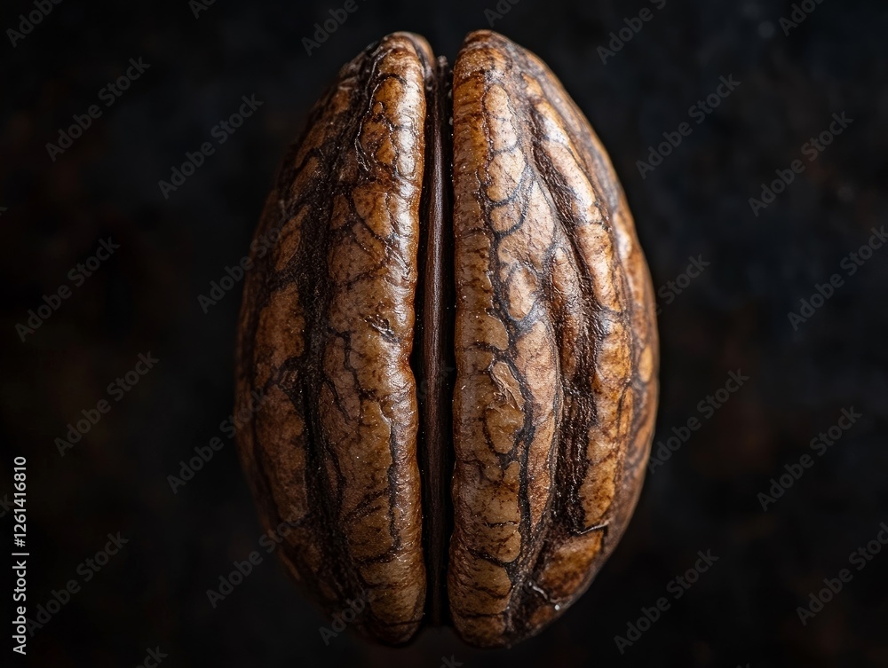 single pecan encapsulated in its shell single pecan encapsulated in its shell